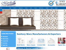 Tablet Screenshot of marshallsanitary.com